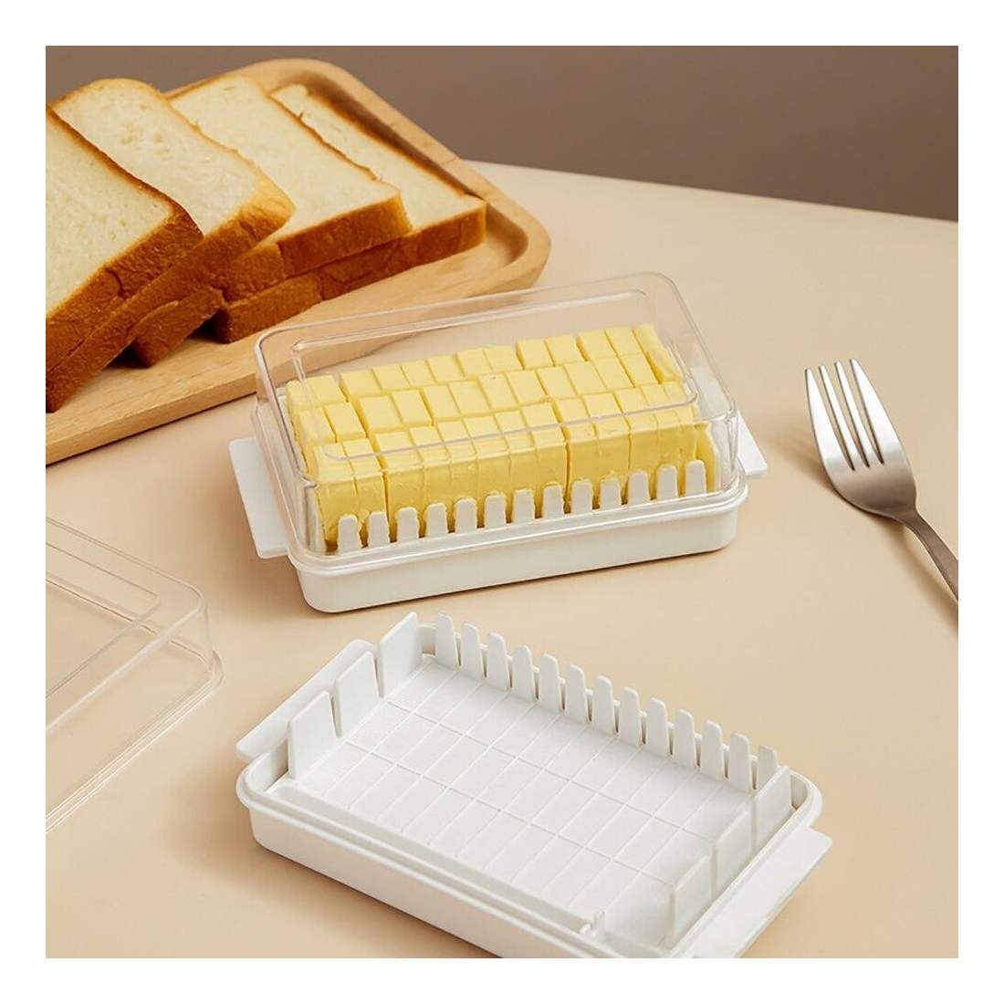 Smart smørbeholder med lokk eStore