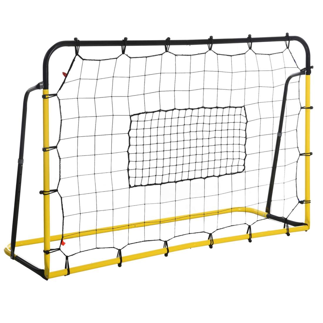 Fotball Rebounder Målvegg Gul/Sort 184x63x123 cm
