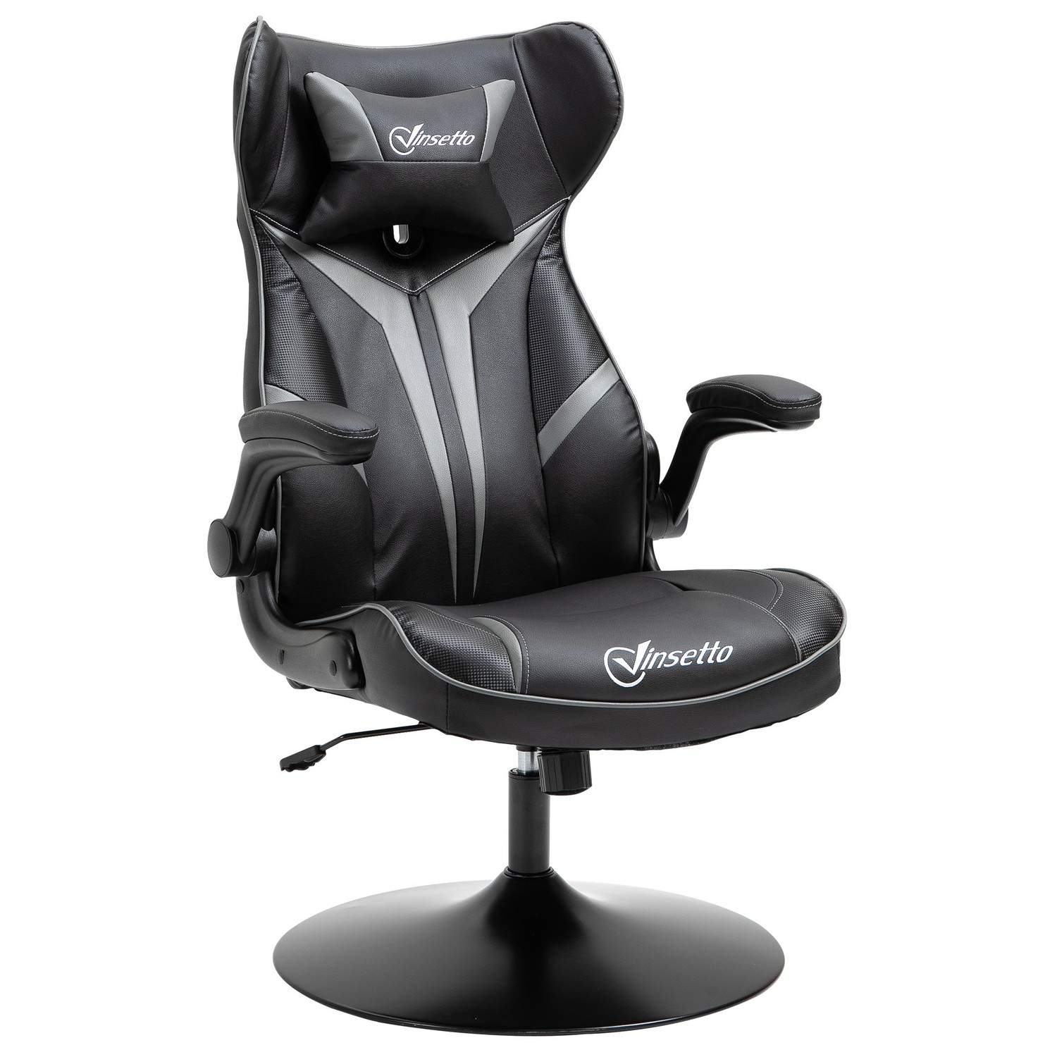 Ergonomisk spillestol Svart/Grå med tiltfunksjon