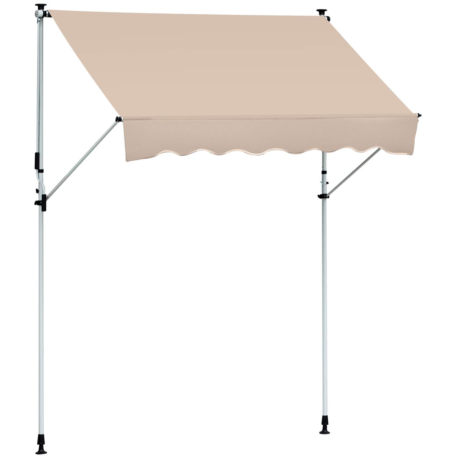 Kremet aluminiums markiseklemme for balkong 2x1,2M