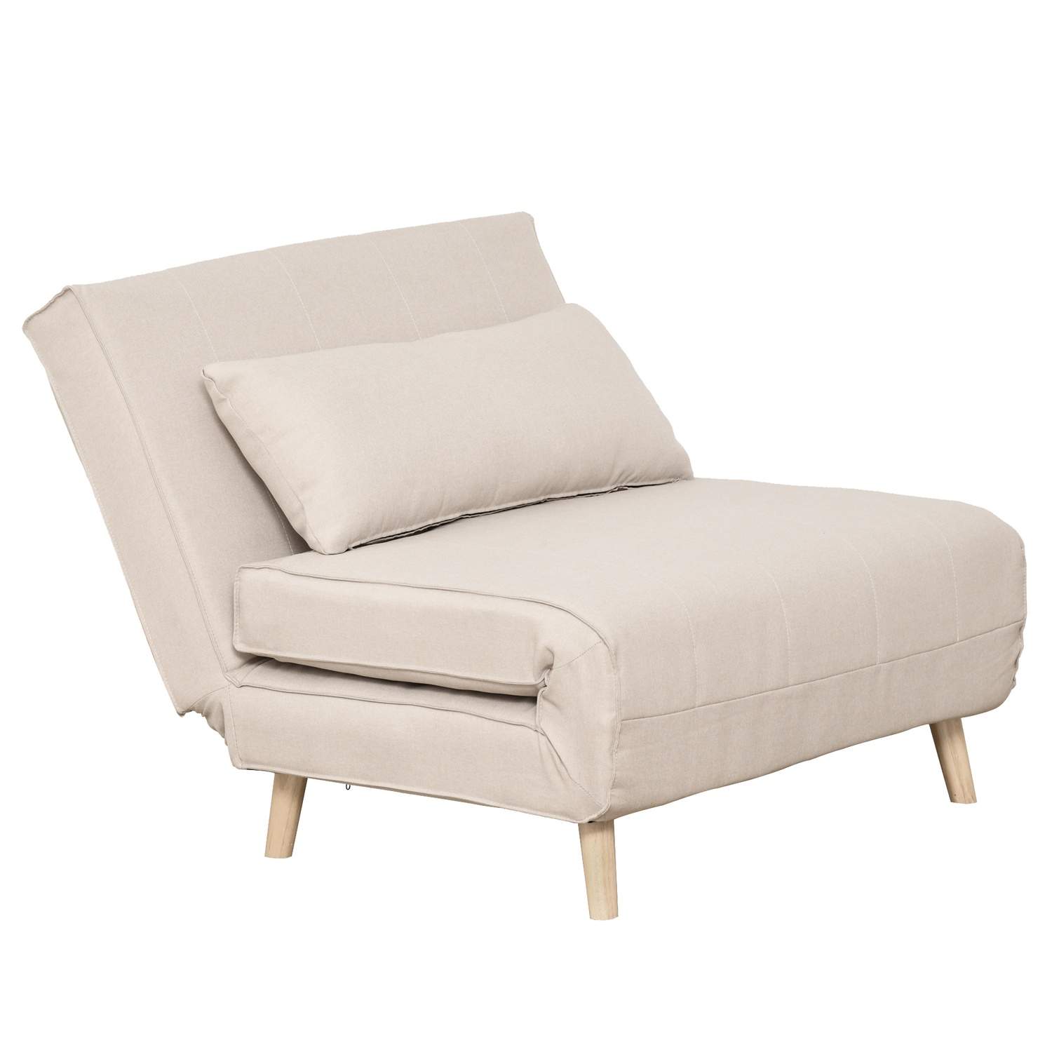 Sammenleggbar sovesofa i imitert lin