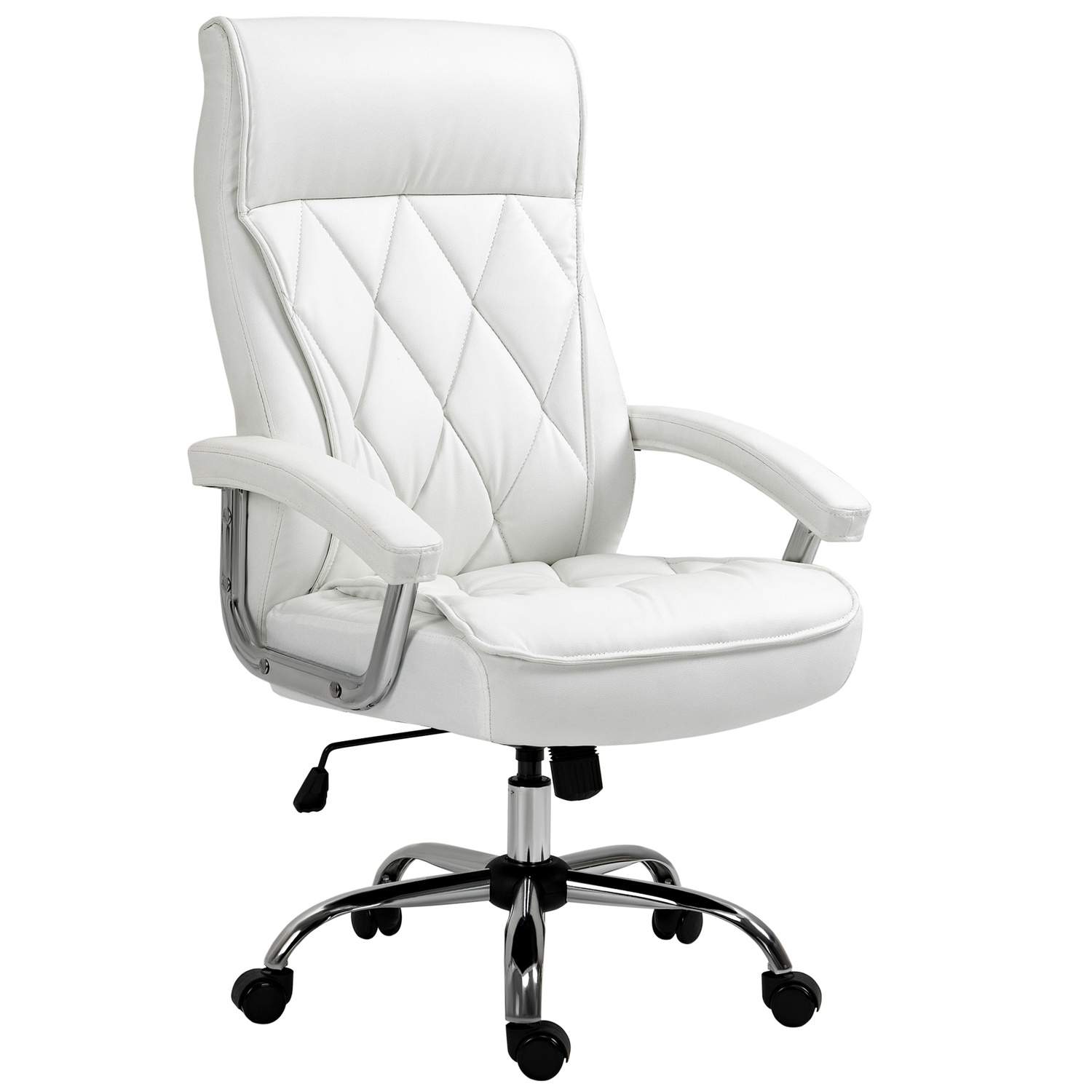 Ergonomisk svingstol med vippefunksjon Hvit