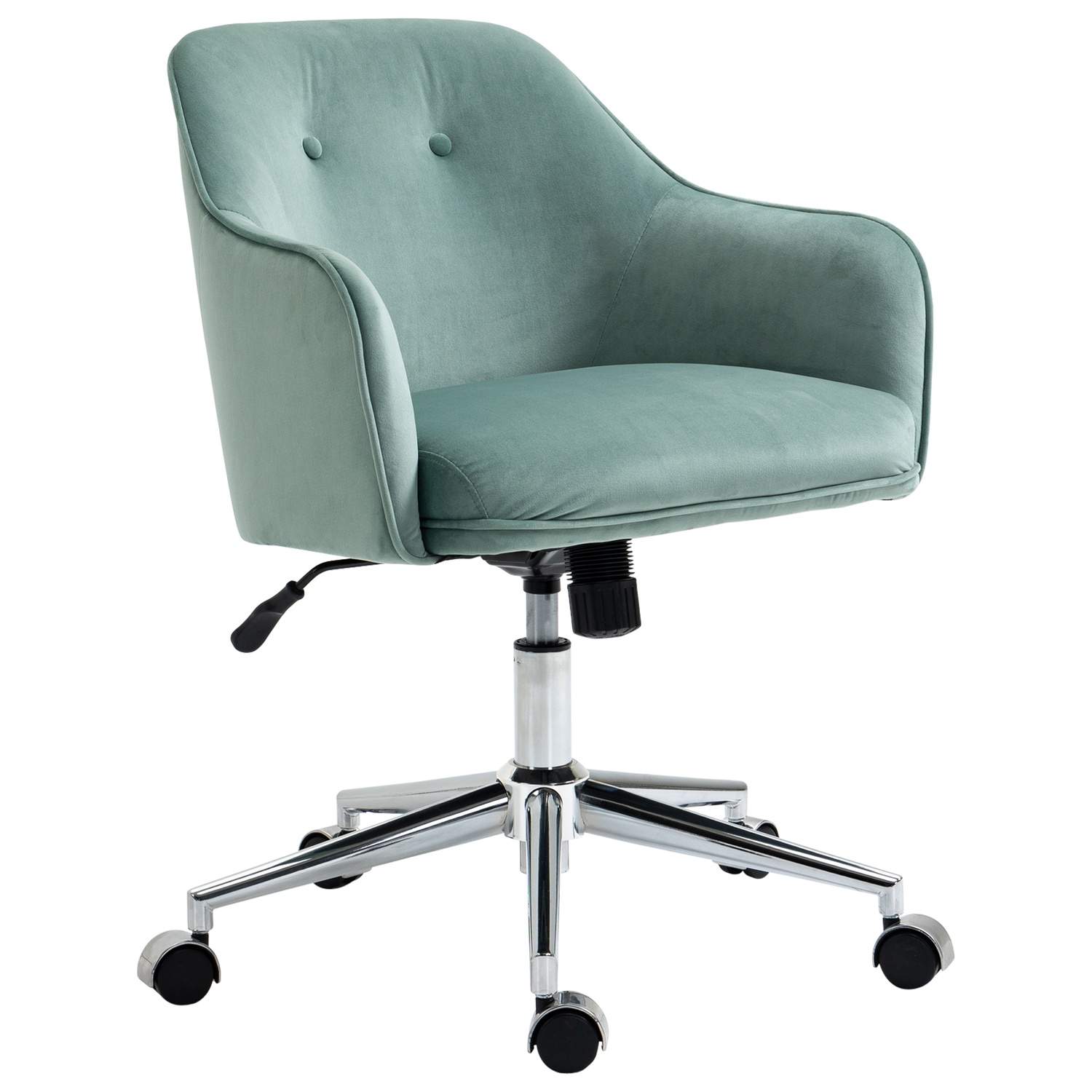 Ergonomisk grønn kontorstol med vippefunksjon