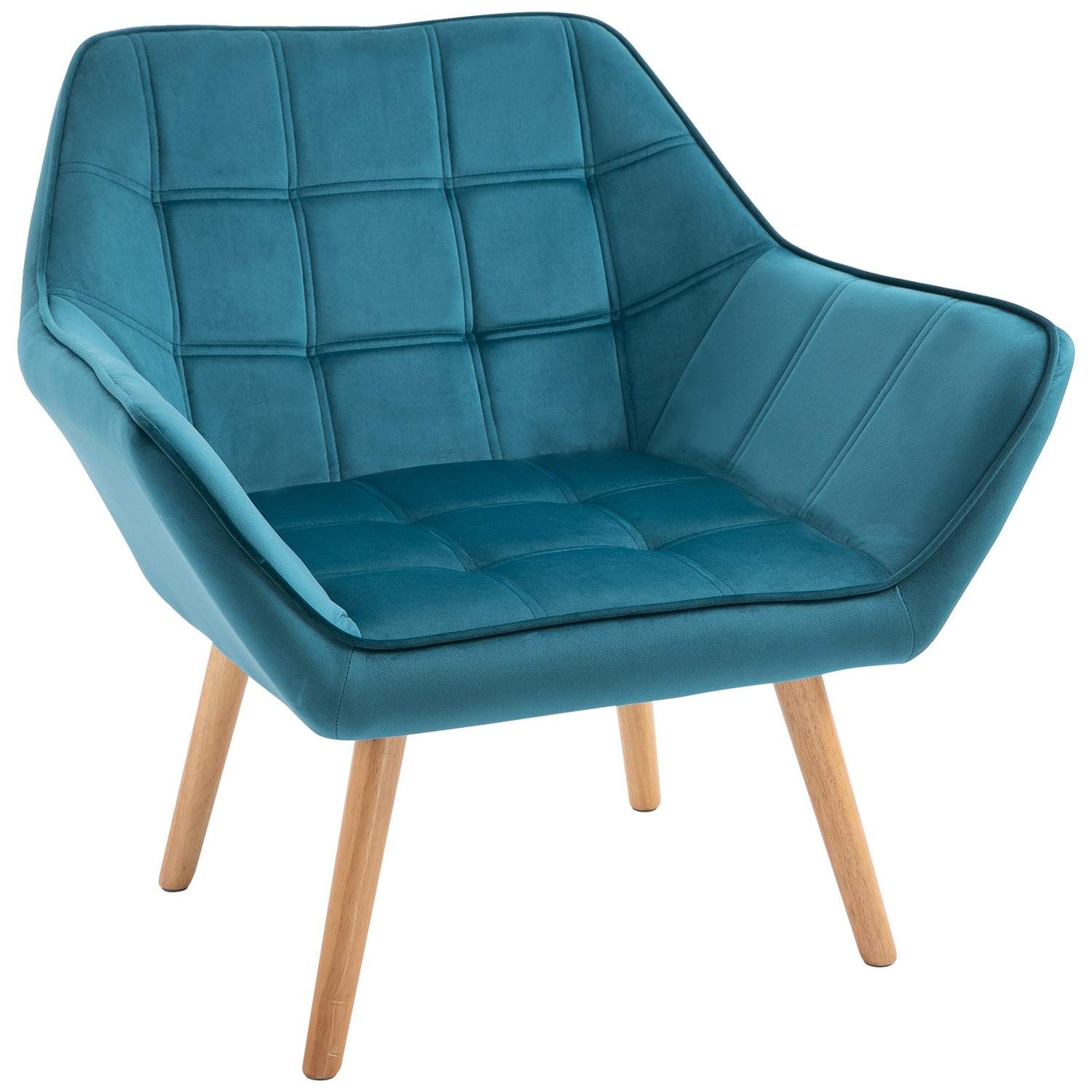 Grønn Scandinavian Wing Chair i fløyel