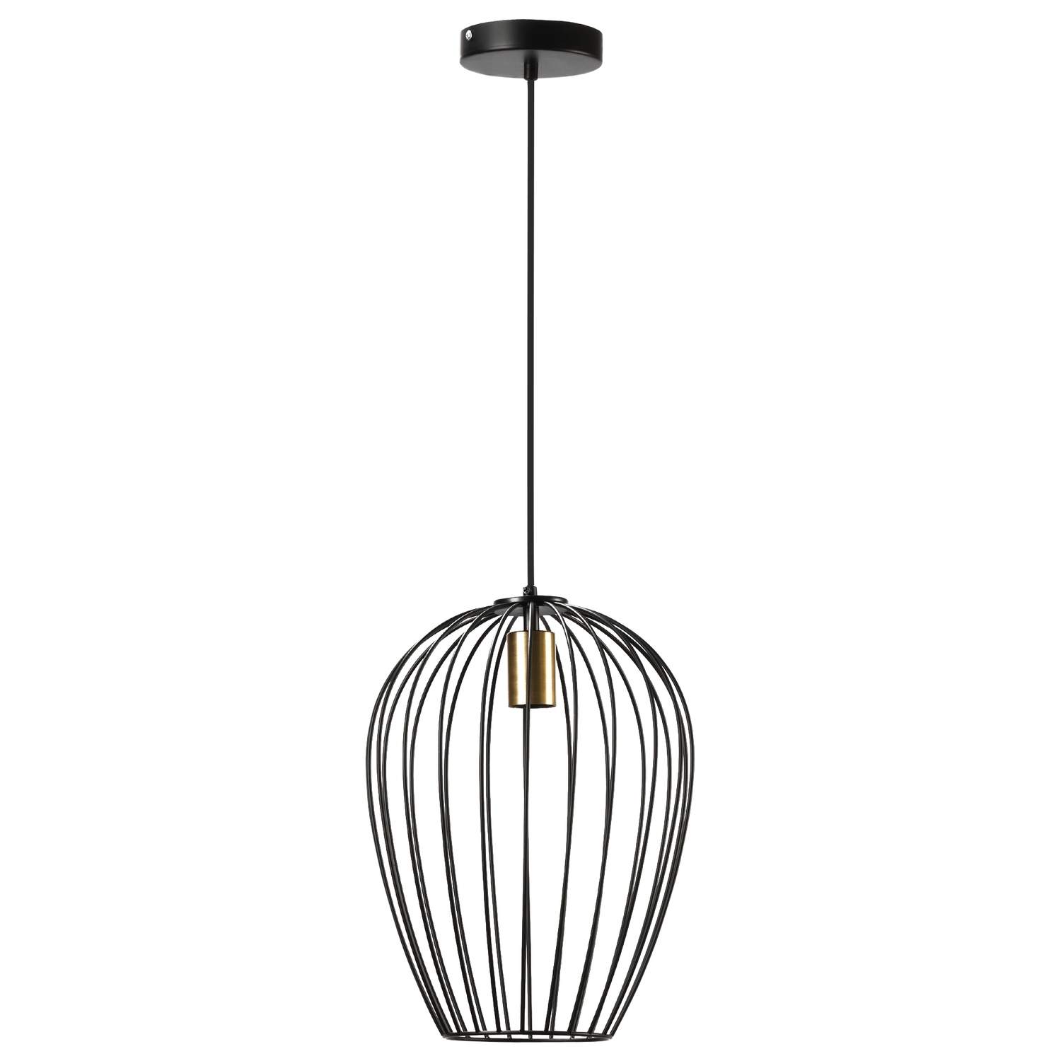 Moderne svart taklampe i metall for hjem og kontor