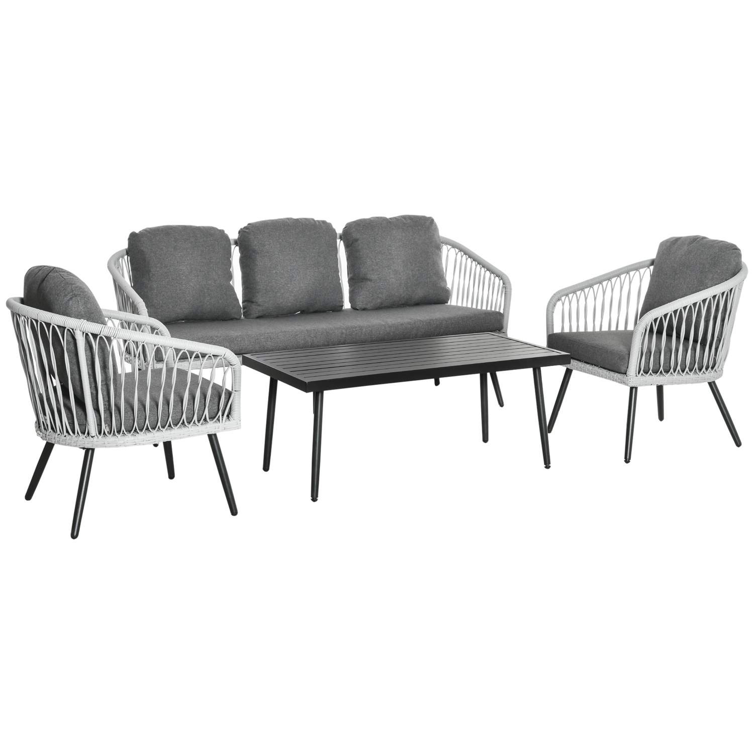 Hagemøbler i Polyrattan til 5 Pers.