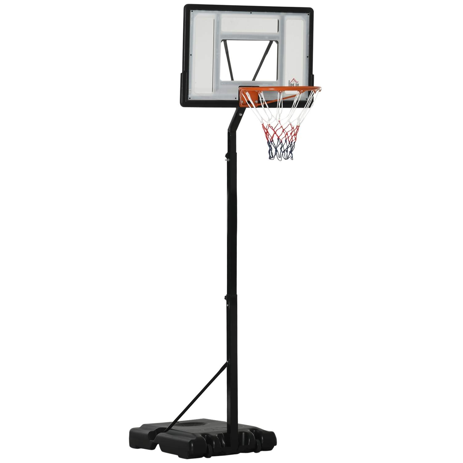 Rullbar Basketballbøyle Justerbar Høyde 260-310 cm