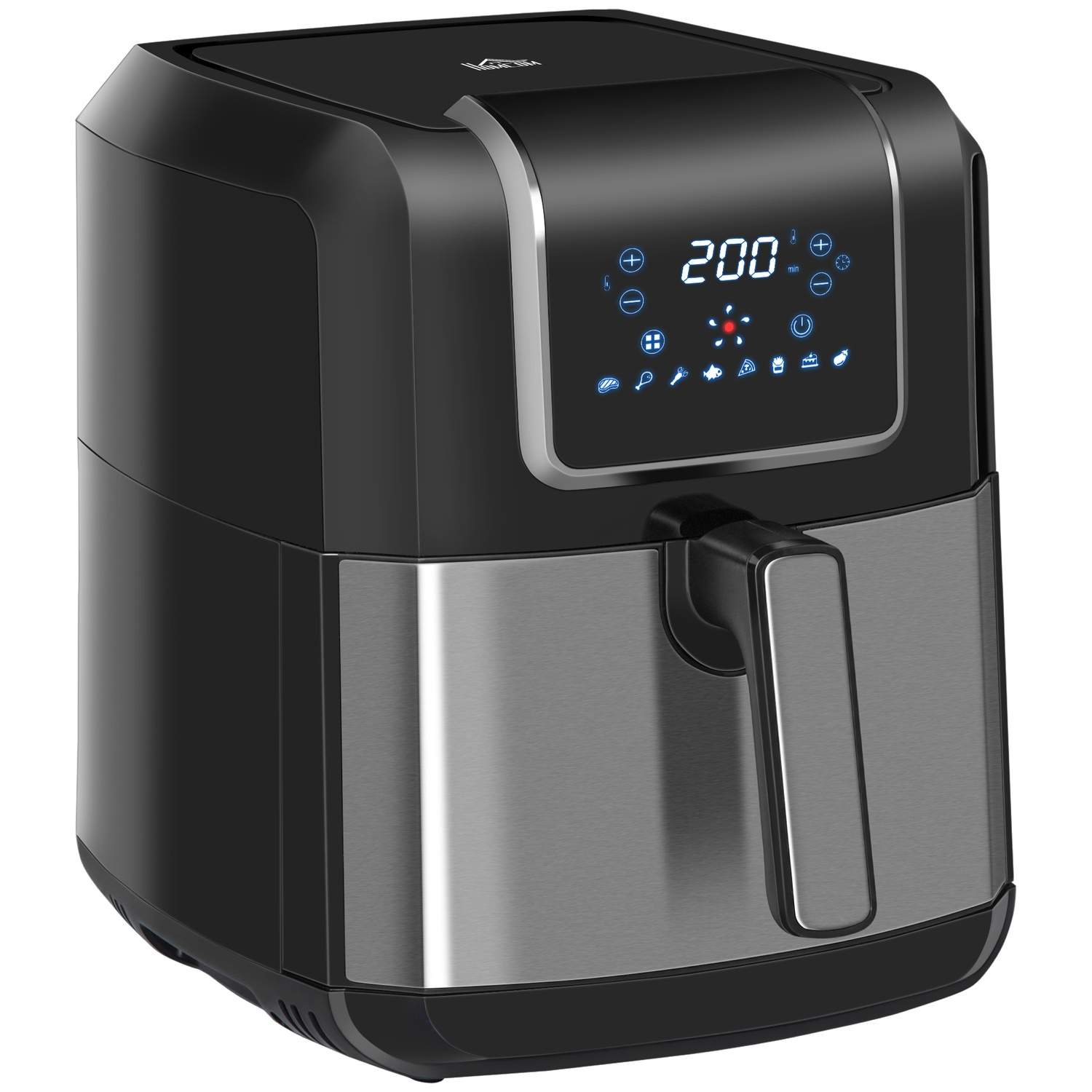 Airfryer 6,5L 1700W Sort Non-Stick LED