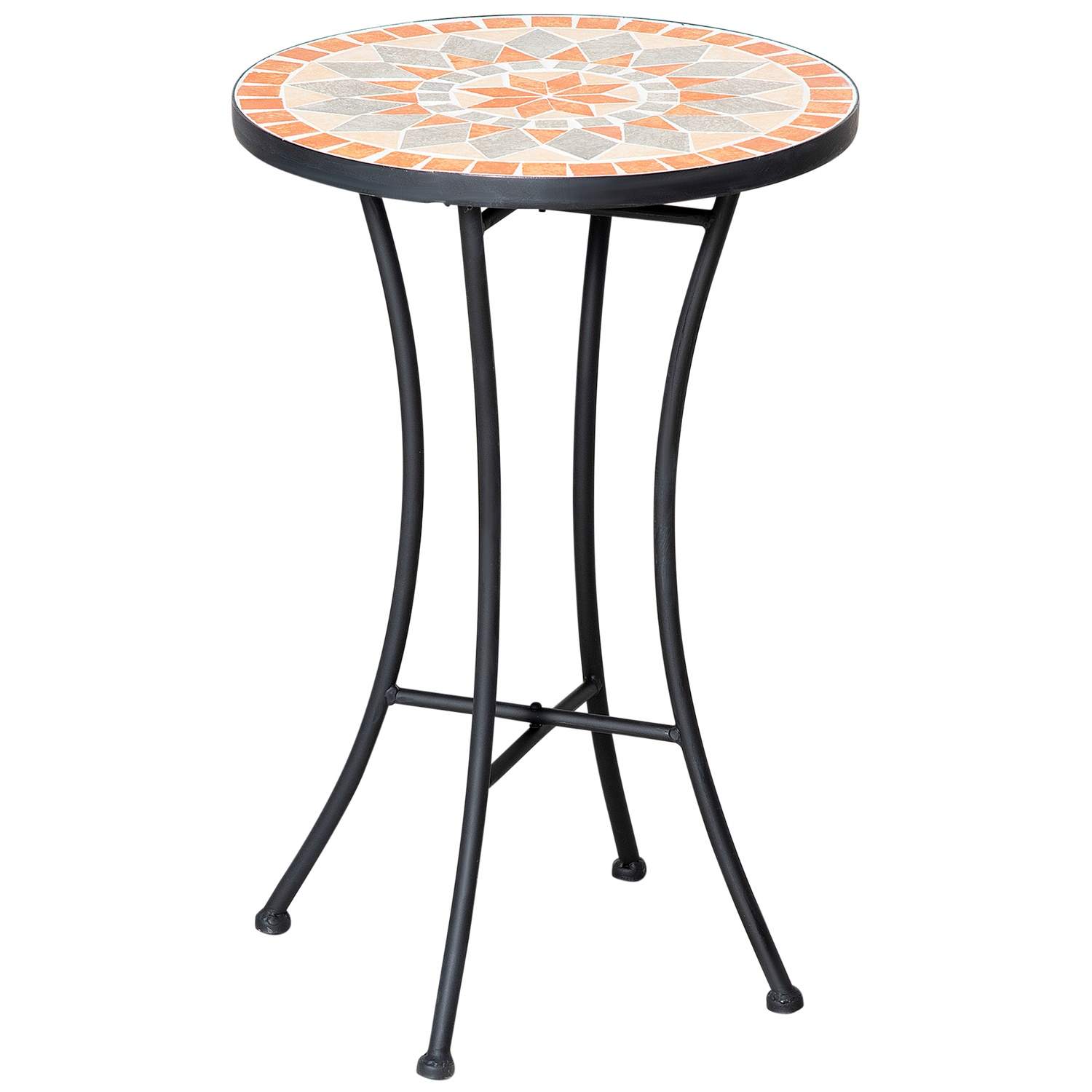 Rundt sidebord Ø35,5 cm for Hagebalkong