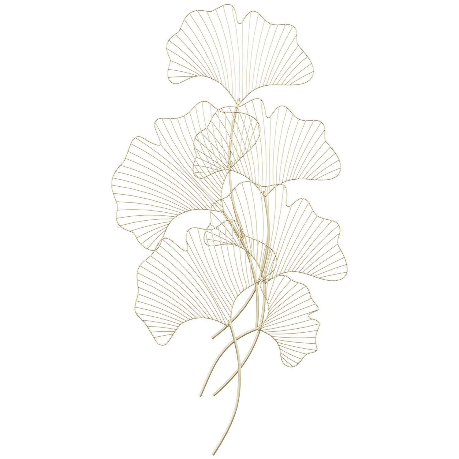 3D Veggdekorasjon Gull Ginko Blad 51x95cm
