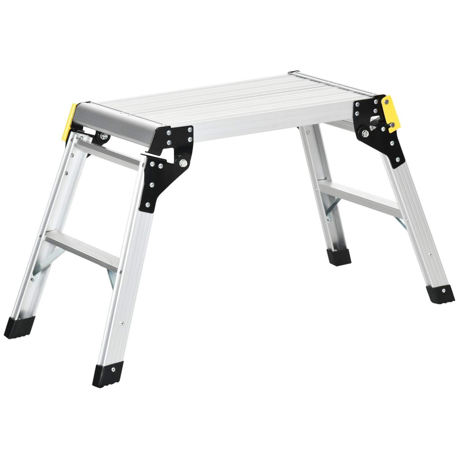 Sammenleggbar arbeidsbenk og plattform, 150 kg, sølv