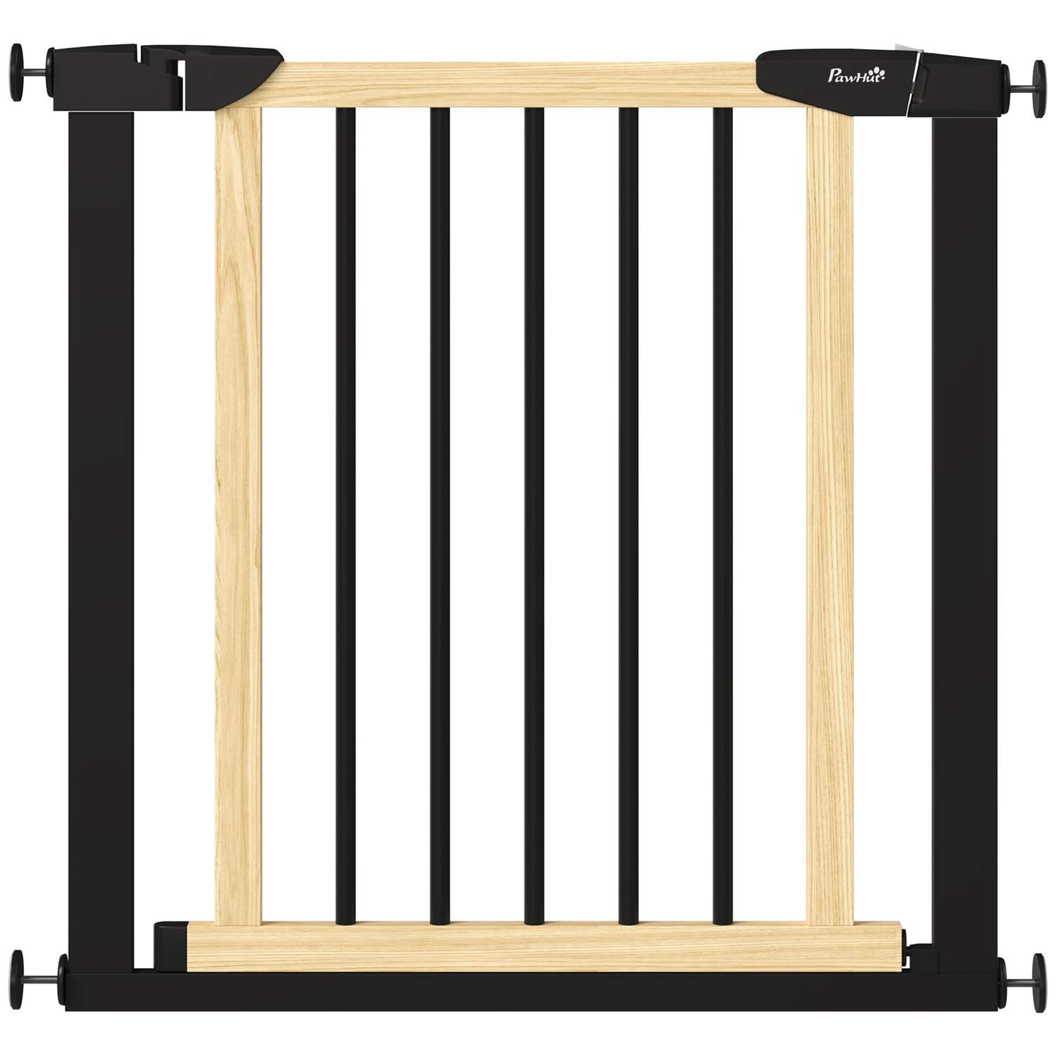 Hundelås Dørbeskyttelse, Automatisk, 75-82 cm, Sort/Tre