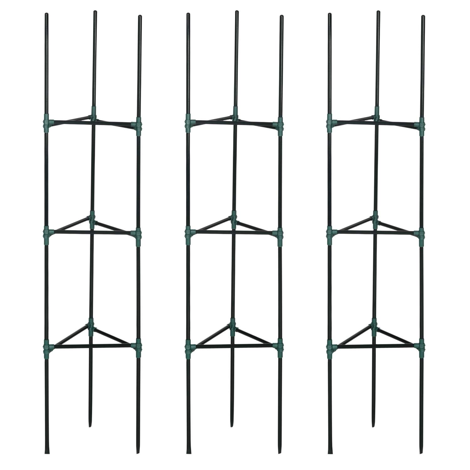Trellissettet med 3 planteholdere for klatreplanter