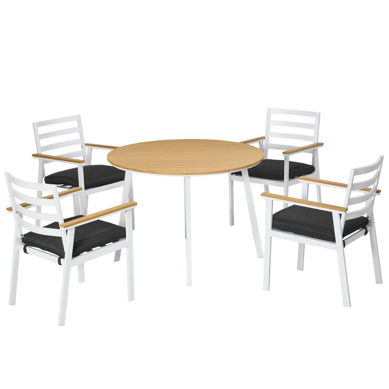 Værbestandig Balkong Sittegruppe for 4 Pers