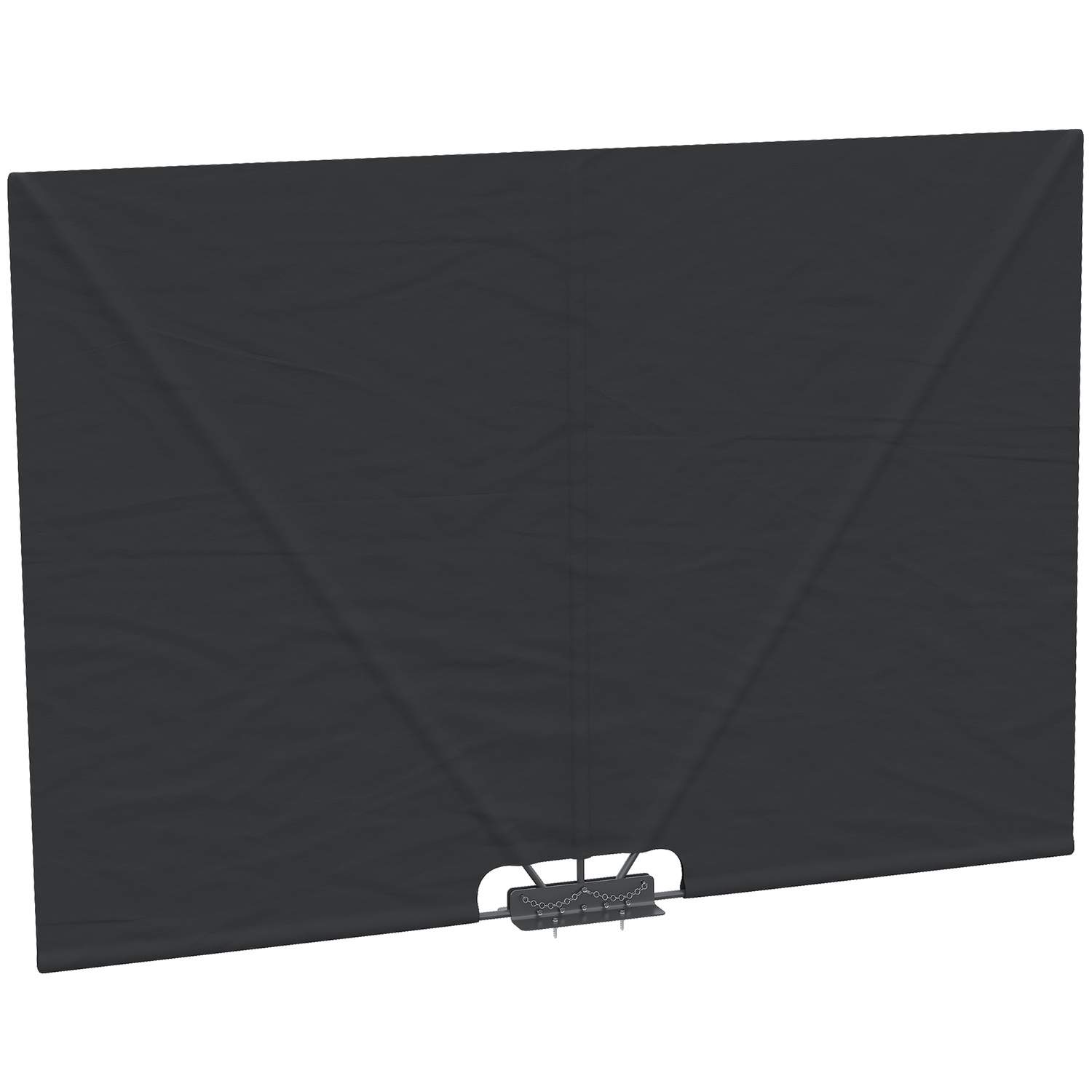 Sammenleggbar Sidemarkise 237x160cm UV-beskyttelse Mørk grå
