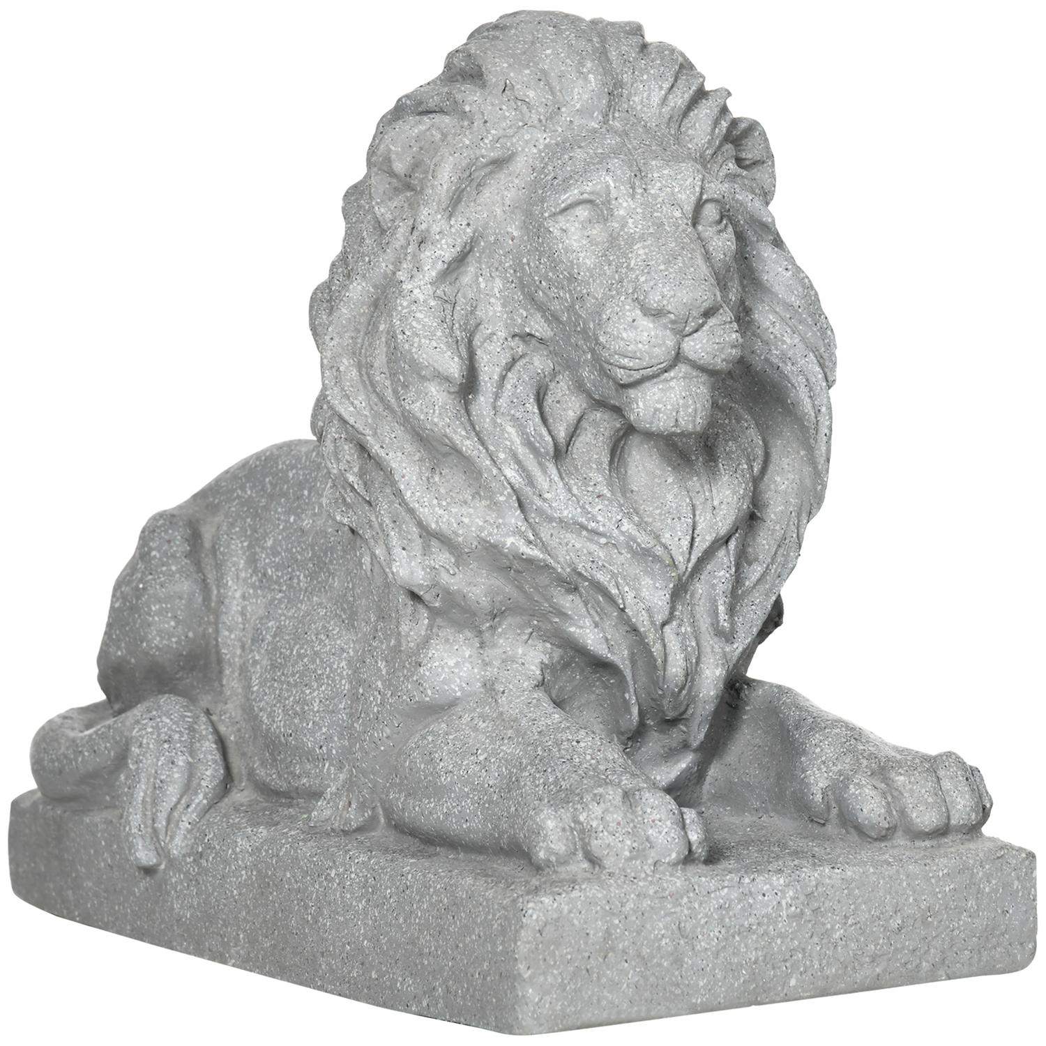 Værbestandig løvestatue for Garden Grey