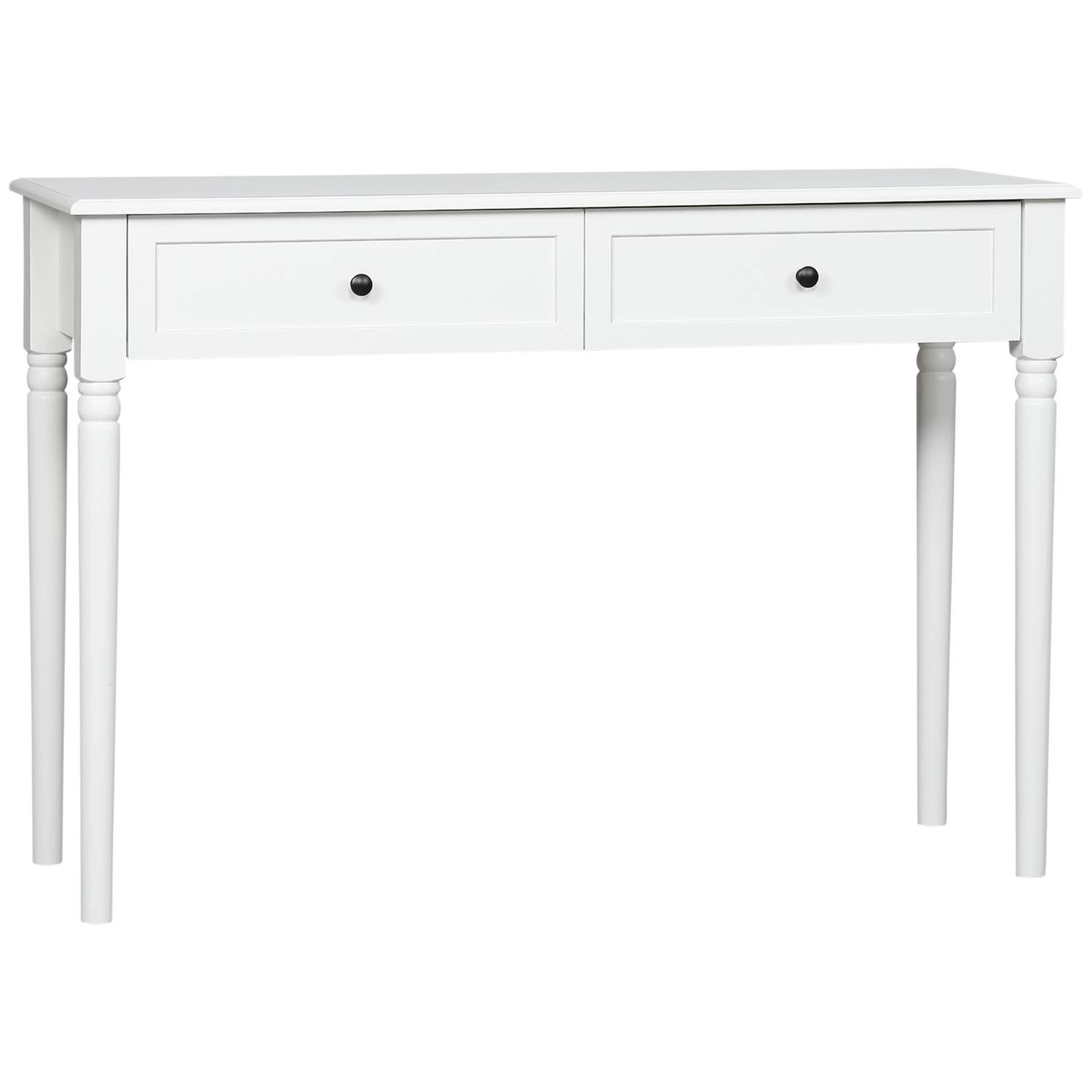 Moderne sidebord i hvit furu med skuffer