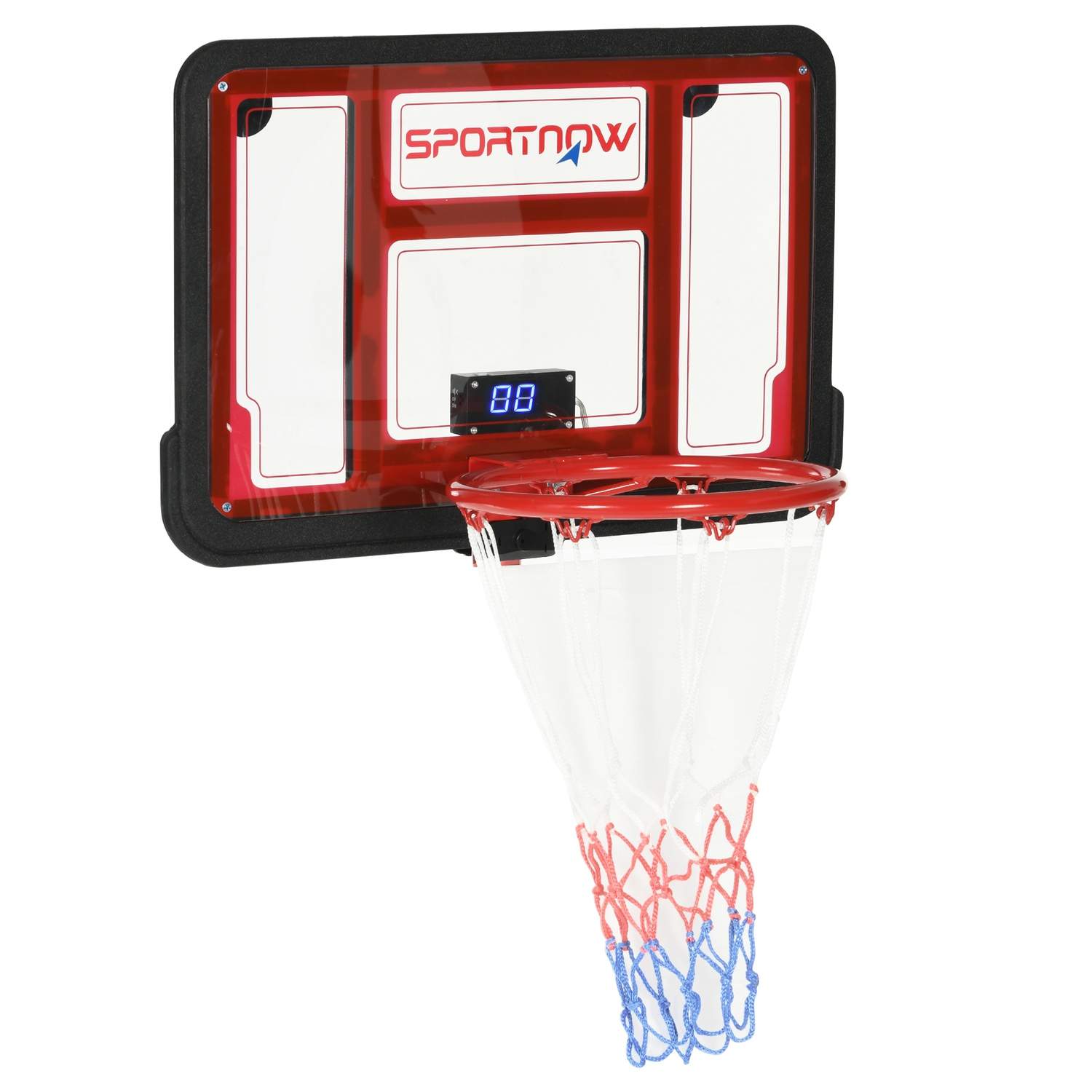 Elektronisk baskettavle med kurv og ballsett