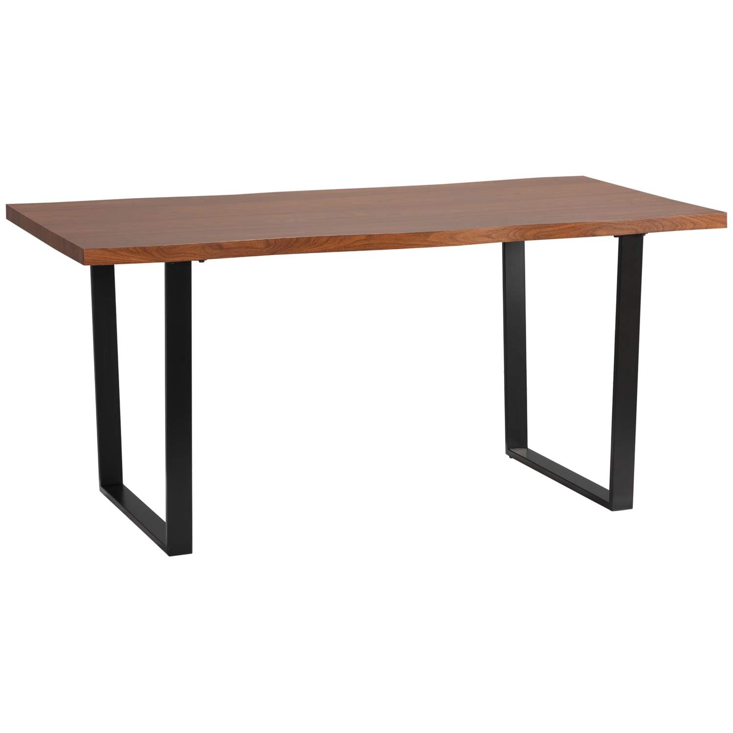 Industriell design Spisebord for 6, stål og tre