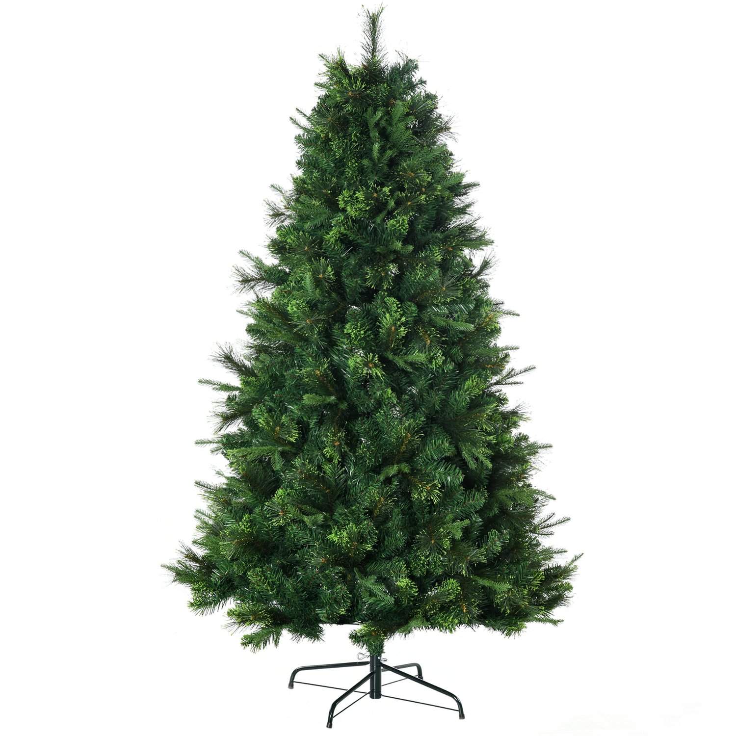Kunstjuletre 180 cm med stativ, 910 grenspisser