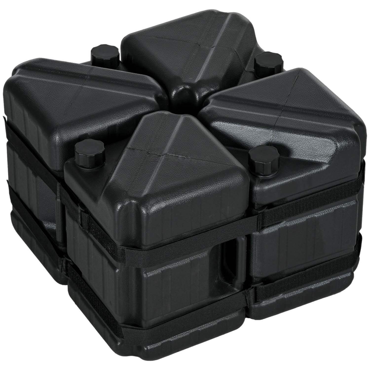Gazebo vekter sett 4-pack vann/sand fyllbar