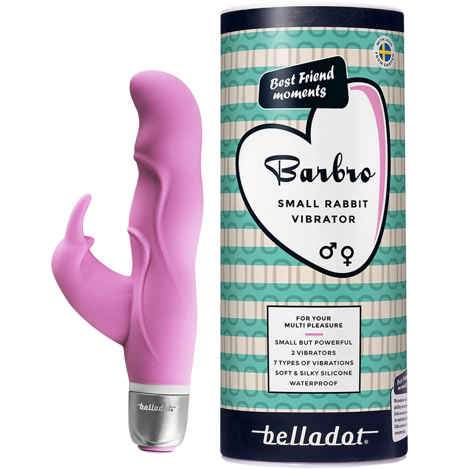 Barbro liten kanin vibrator rosa