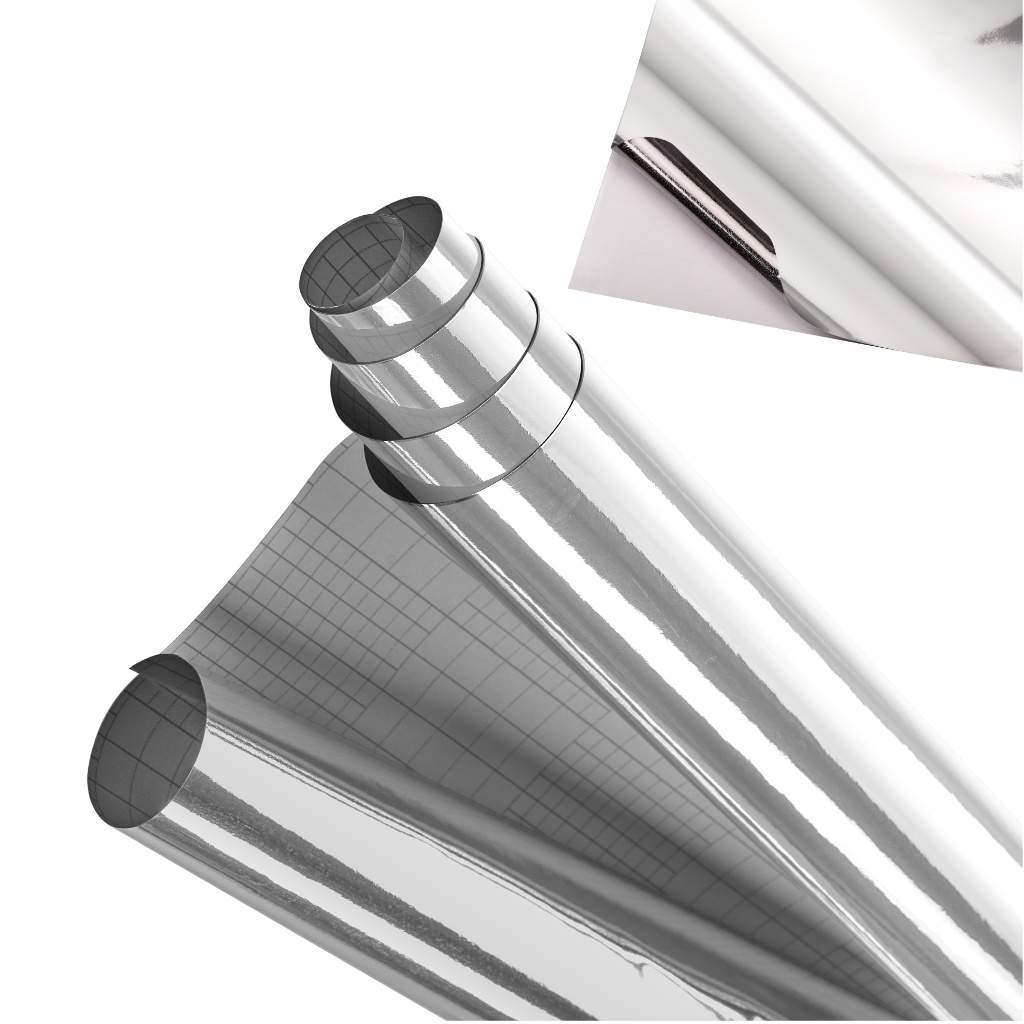 Krom Speilrullfilm Sølv 1,52x18m – Elegant dekor