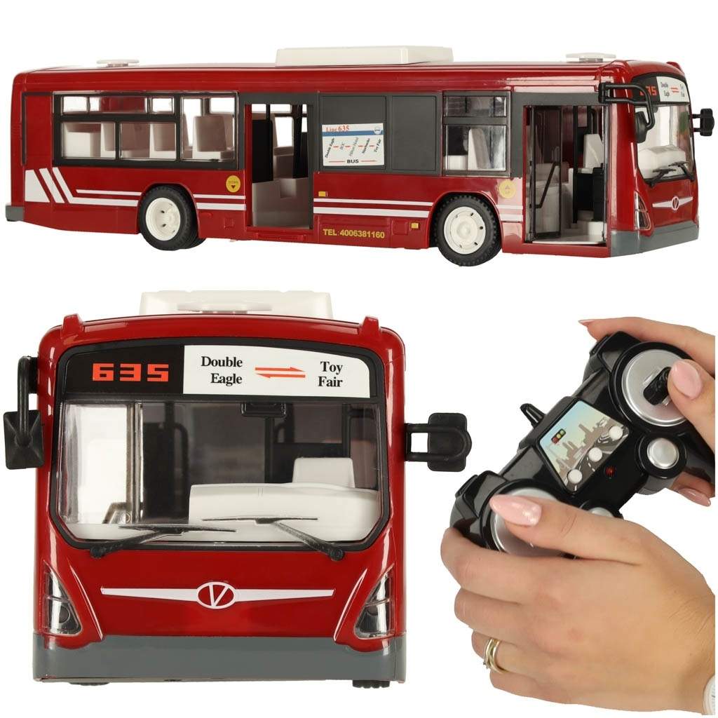 Fjernstyrt Autobus 2,4 GHz med åpningsbare dører
