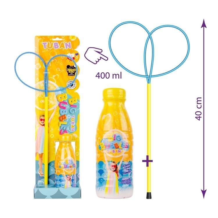 Såpeboblesett med sommerfuglring, 400 ml, alder 3+