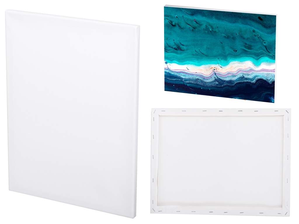 Hvit lerret 40x50cm treramme alle farger