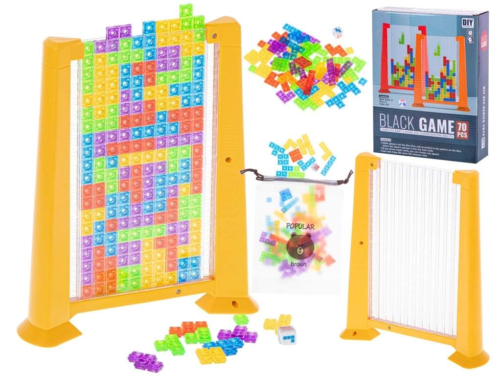 Fargerikt Tetris-puslespill for hjernetrening