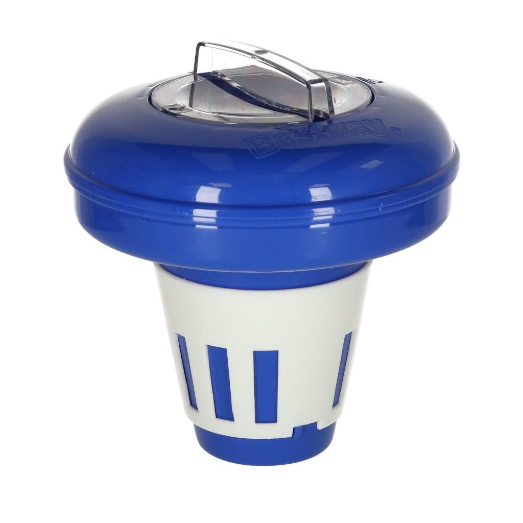 Justerbar flytende kjemisk dispenser for svømmebasseng