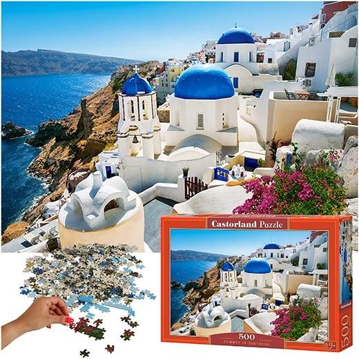 Puslespill 500 brikker - Santorini sommerlandskap