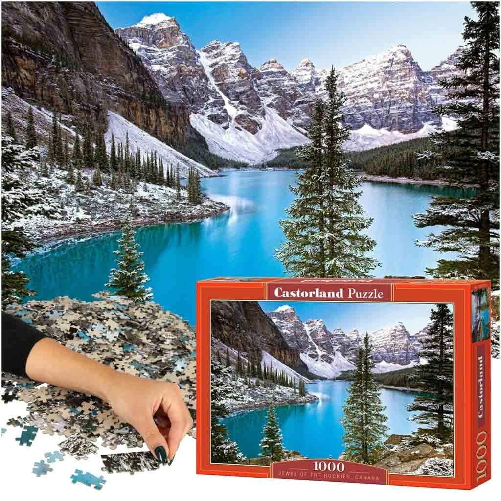 Puslespill 1000 brikker - Rockies landskap Canada