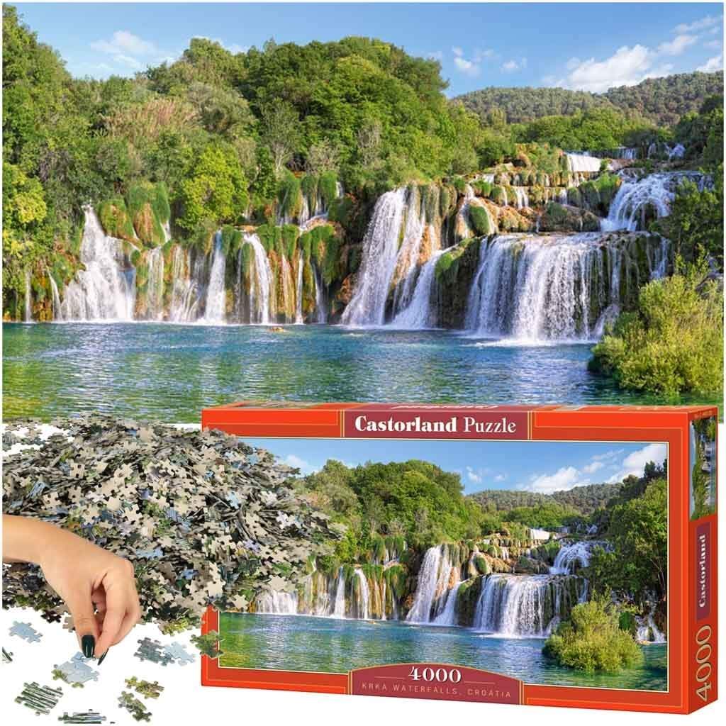 Puslespill 4000 brikker - Kroatias Krka-foss