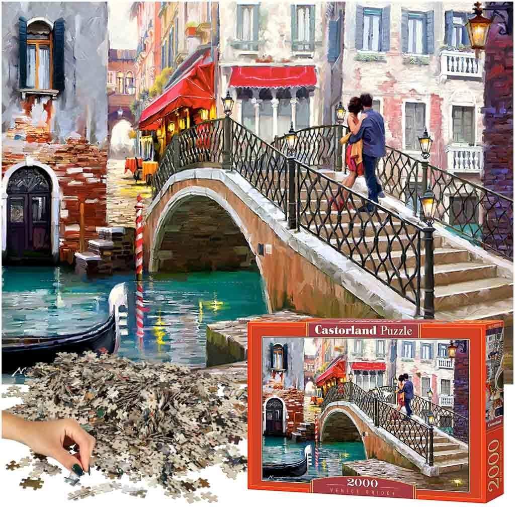 Detaljert puslespill på 2000 deler - Veneziabroen