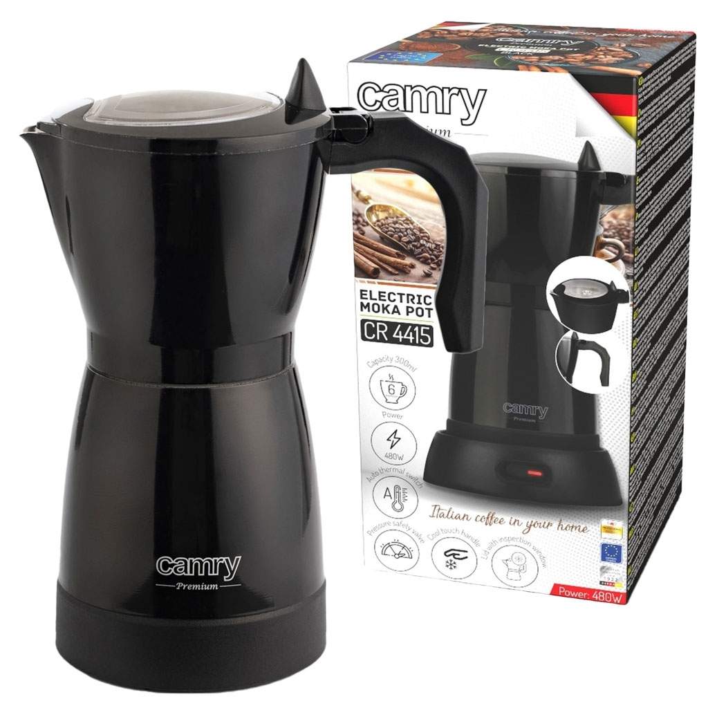 Elektrisk kaffemaskin 300ml, automatisk avstengning 480W