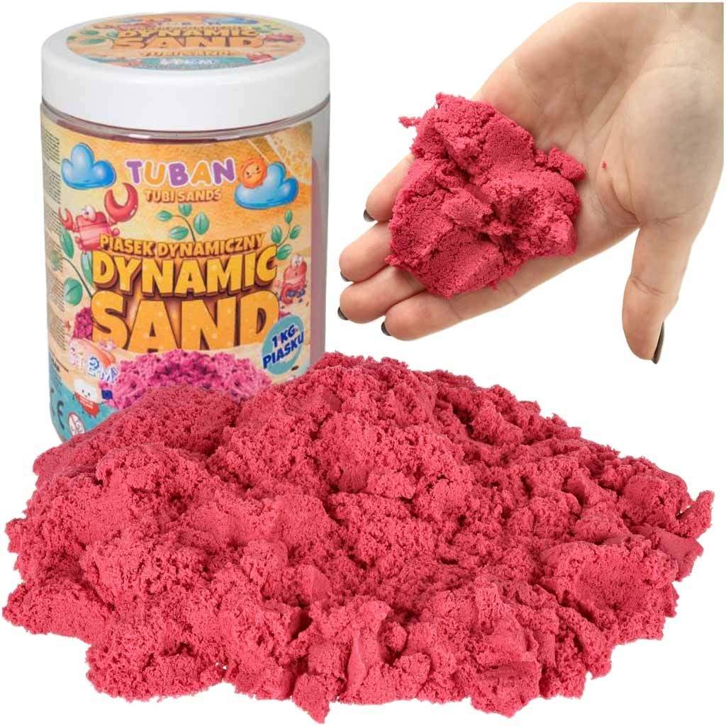 Rosa Kinetic Sand 1 kg for kreativ lek