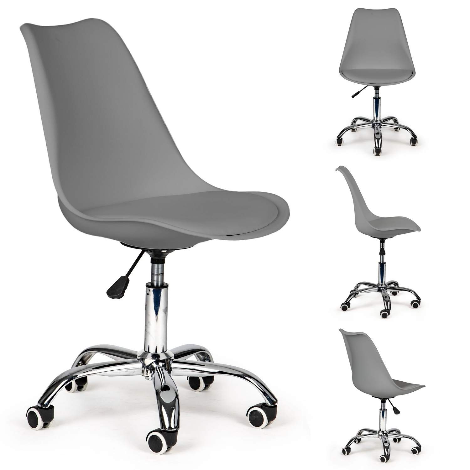 Ergonomisk kontorstol med høy ryggstøtte og hjul Ergonomisk kontorstol med høy ryggstøtte og hjul