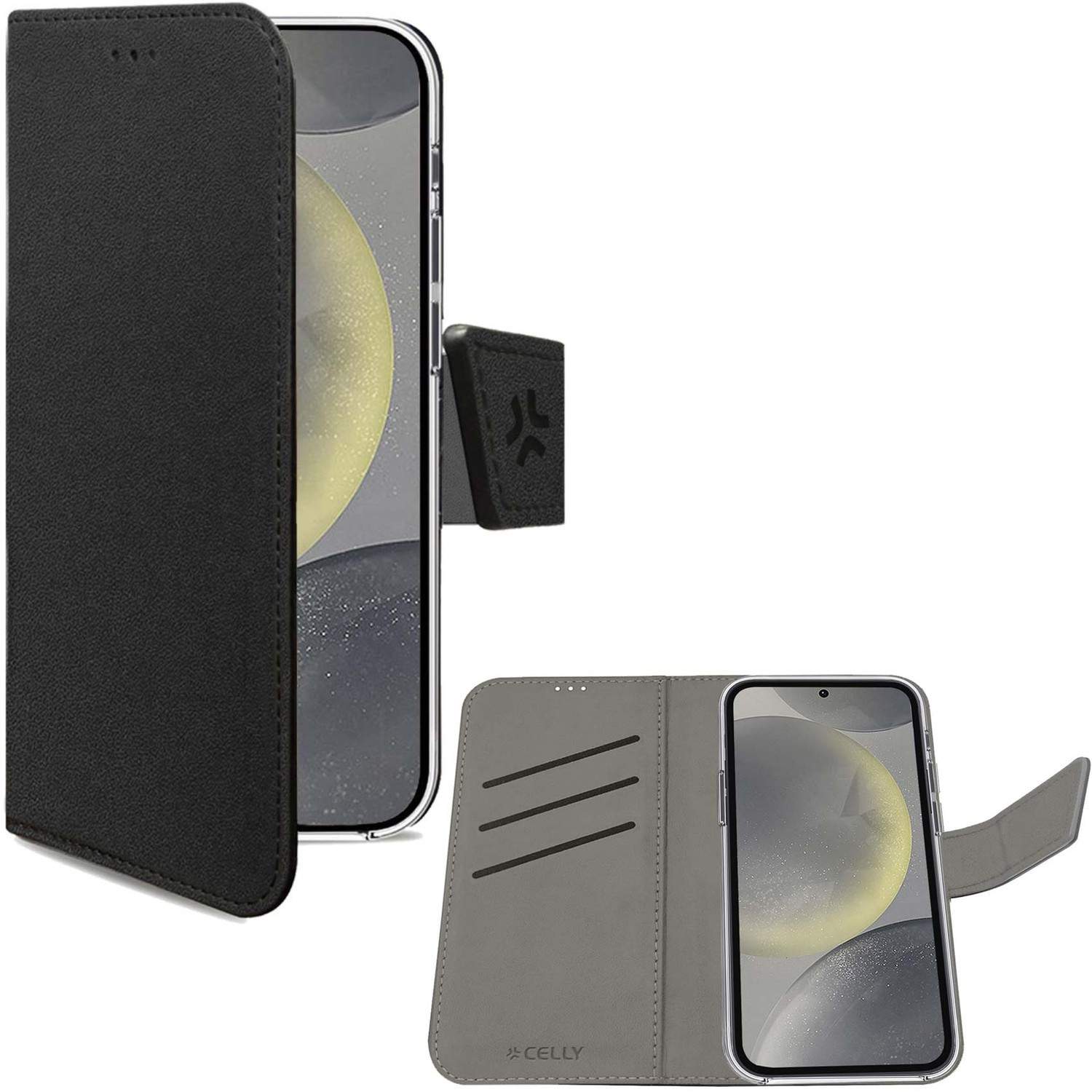 Wally Wallet Case Galaxy S24 5G Svart
