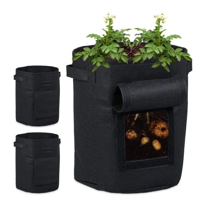 Plantepose i fleecesett på 3 Ø 30 cm