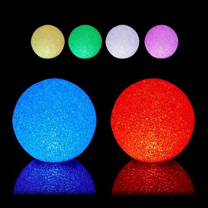 LED kulelys med fargeskiftesett med 2 stk
