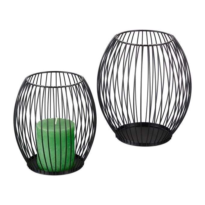 Oval lysestake, 2 stk