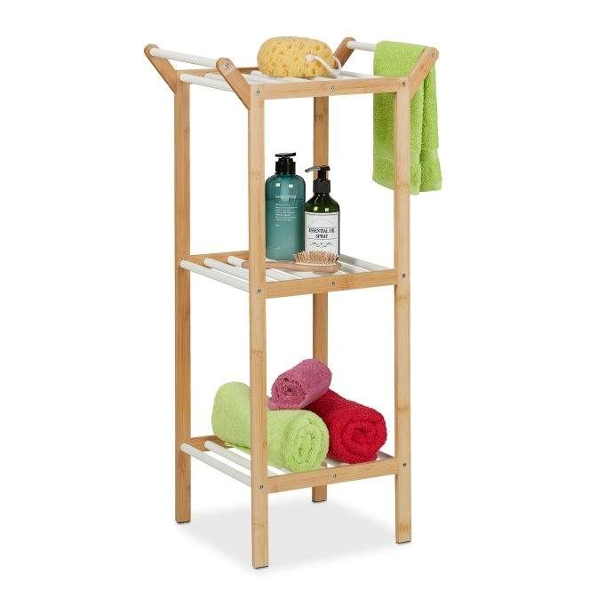 Baderomshylle med håndkleholder