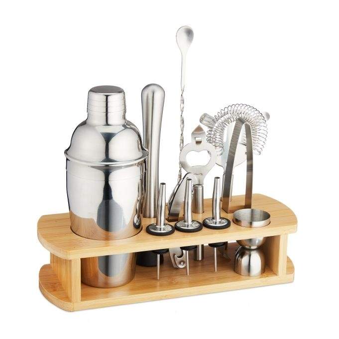 cocktailsettet med 12 deler med stativ