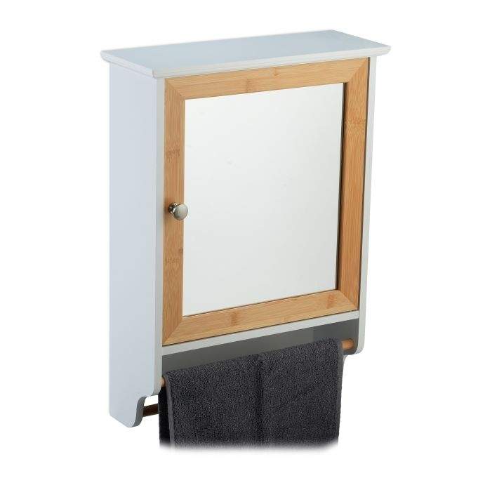 Speilskap med håndkleholder