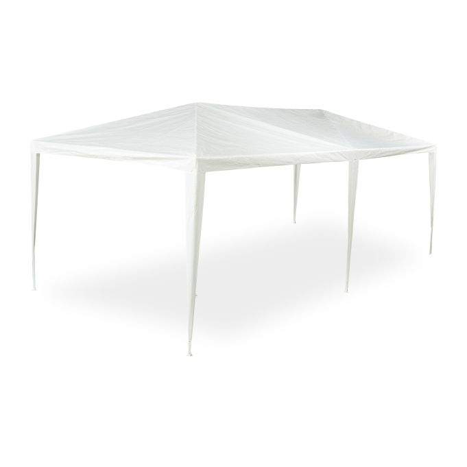 Hvit paviljong 3x6 m