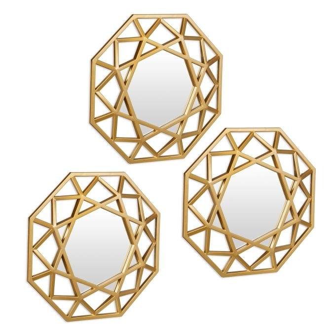 Speilsett med 3 diamanter
