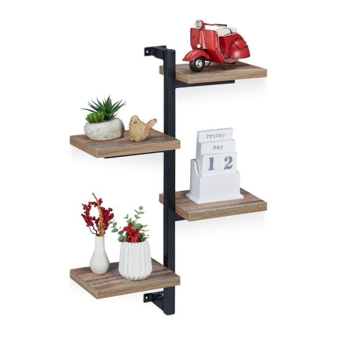 Industriell vegghylle med 4 hyller