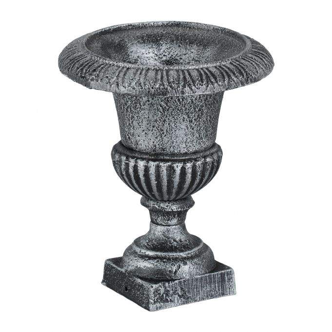 Dekorativ vase i støpejern